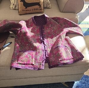 Vera Bradley Multicolor Quilted Blazer